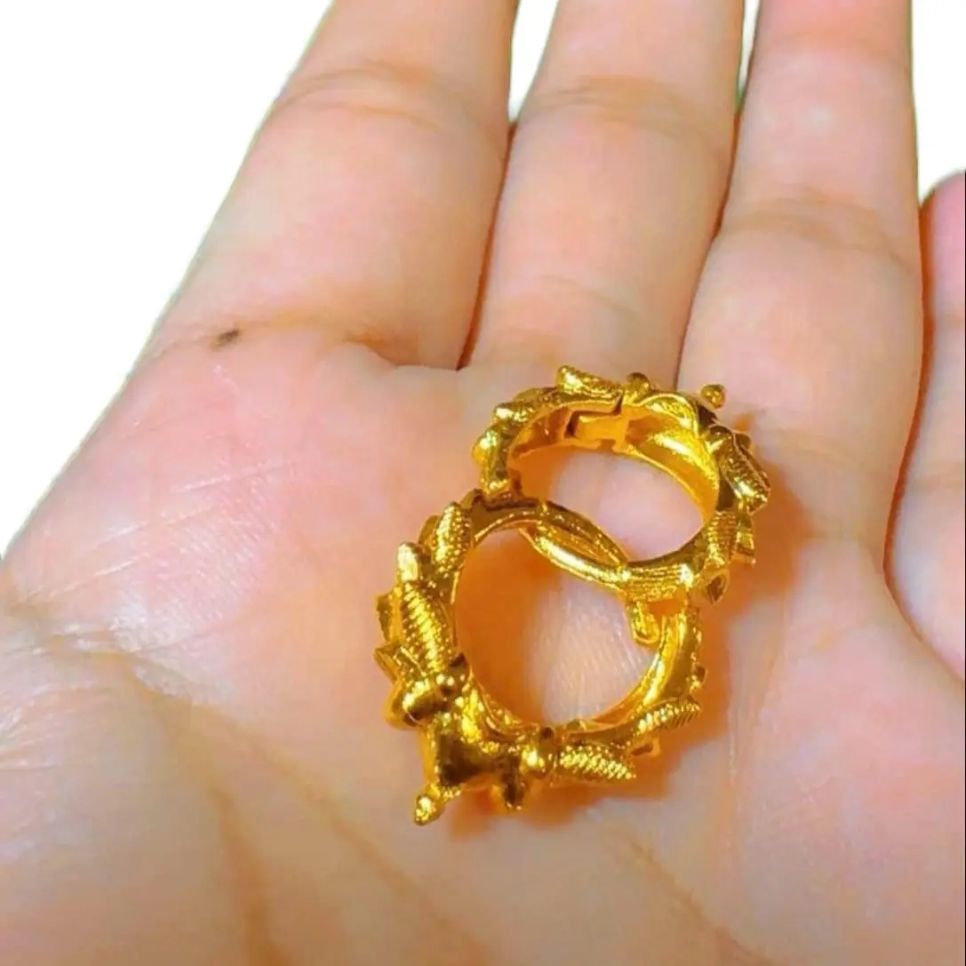 Traditional Marwadi Plug Earrings for Women, Gold-Plated Mini Indian Studs, High-Quality Costume Jewelry