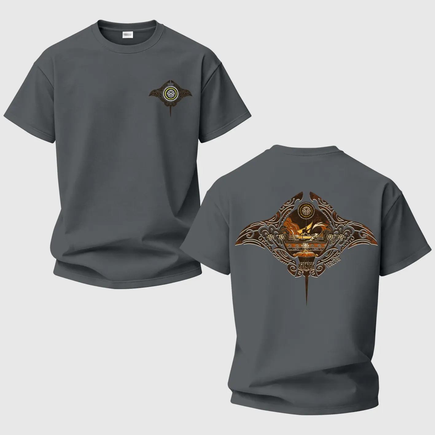 Ehukai Manta Printed Unisex Casual Oversized T-shirts
