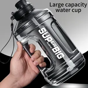 2600ML PC Material Water Bottle, Durable High-Temperature Plastic Cup, Large Capacity Sports Fitness Water Jug, Portable Straw and Handle Included, Running Water Bottle, Water Bottles with Straw, Water Bottle for Gym