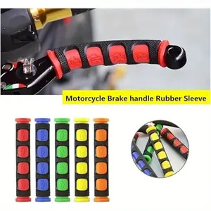 Soft Anti-Slip durable Brake Handle Silicone Sleeve Motorcycle Bicycle Protection Cover Protective Handlebar Accessories Motor Parts Accessories