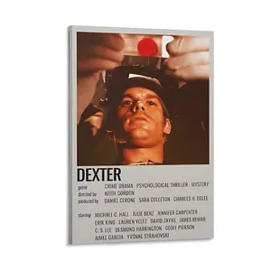 Dexter Poster Home Decor Poster Featuring Crime Drama Psychological Thriller Mystery Series Artwork