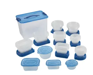 Large 92pc Plastic Food Storage Set – Meal Prep, Freezer & Kitchen Use