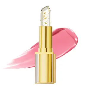 Color-Changing Lipstick (Pink), Autumn and winter moisturizing,Gold Crystal Ph Lipsticks,3.5g, ideal for Christmas Gift custom color