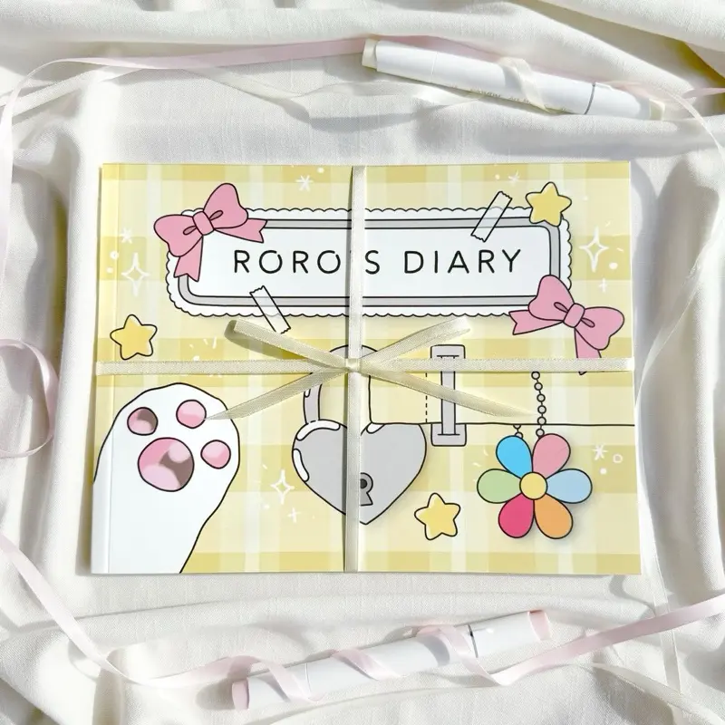 'Roro's Diary' Coloring Book Vol.3 | Cute Cat Coloring Book for Adults and Kids