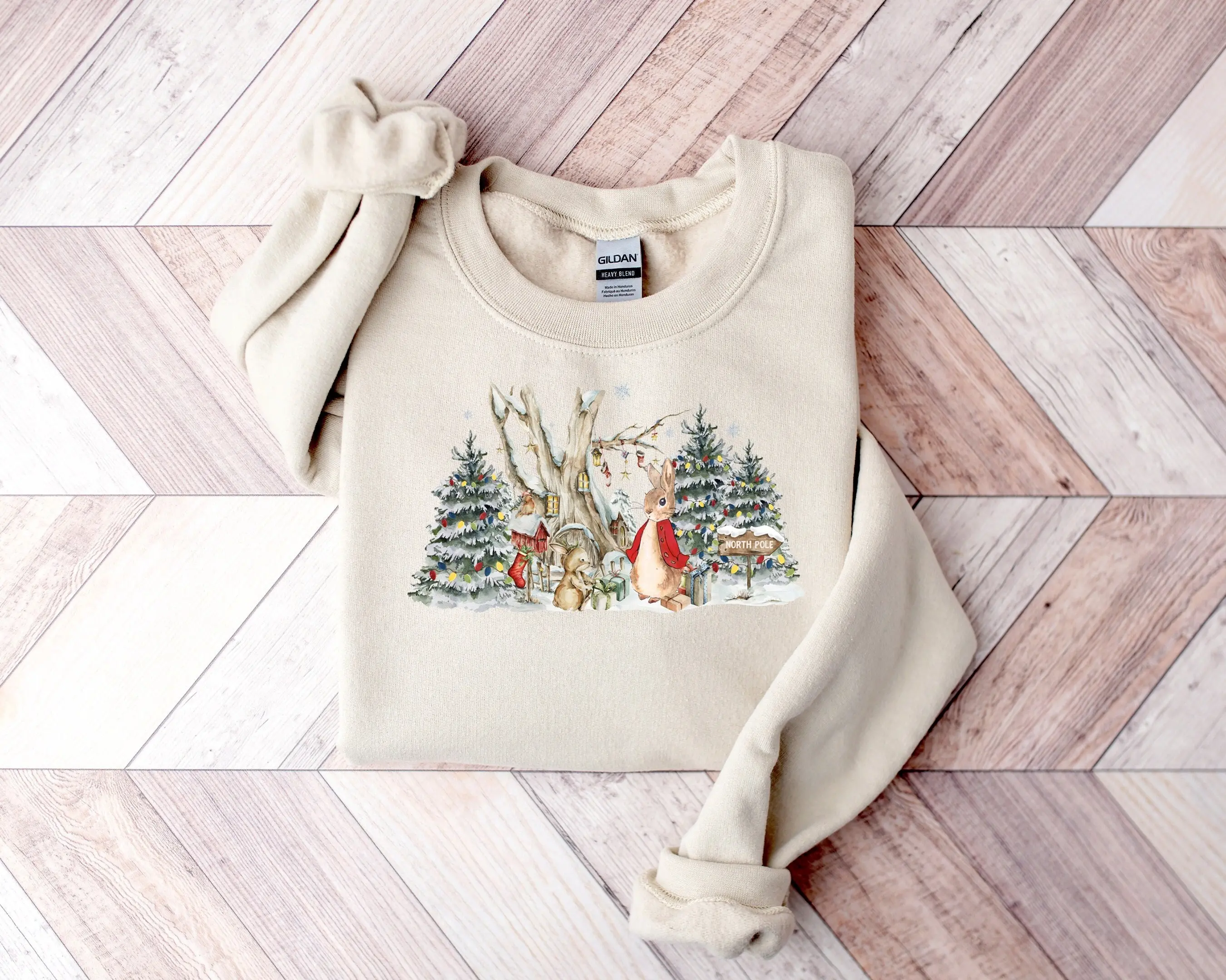 Rabbit Christmas Sweatshirt,Bunnies Christmas Sweater,Holiday Sweatshirt,Rabbit mama Gift,Xmas Gift,Cute Christmas Sweatshirt For Women Crewneck Tops Underwear Women Lady Cotton Womenswear Clothing