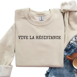 Vive La Resistance Sweater, Feminist Gift, Empowering Women Sweater, Female Power, Women's Rights, Sweater For Her, Oversized Item