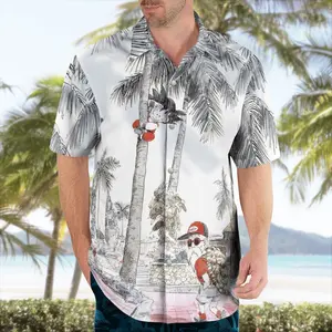 This Duo Goes Hard  Aloha Shirt, Anime Summer Fit, Must-Have, Anime Style Hawaiian Shirt, Martial Arts Graphic Tee, Tropical Button-Up, Summer Outfit, Unisex Shirt  #anime #aloha #masterroshi