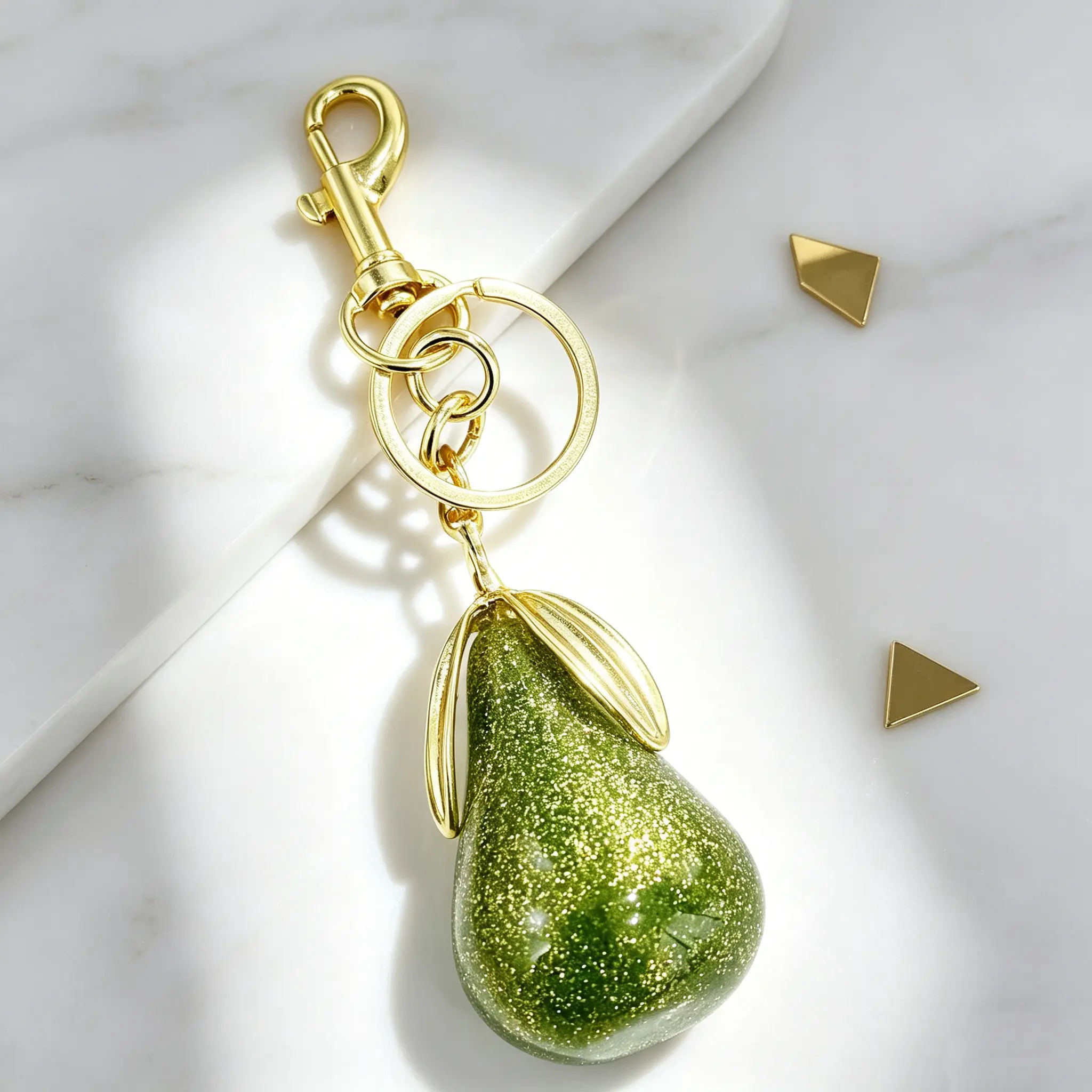 Cute Pear-Shaped Fruit Keychain for Women & Men, Stylish Bag Pendant Decor, Trendy Versatile Exquisite Accessory, Perfect Birthday Gift