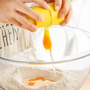 3Pcsone Egg Shell Opener Set in Orange Yellow Pink Easy Clean Multifunctional Kitchen Utensils for Raw Eggs Plastic Stainless Steel Egg Shell Peeler Tool Cracker Handheld Egg Peeler and Slicer Professional Eggshell Separator and Beater