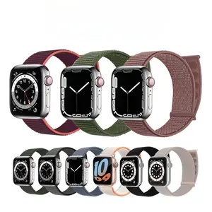 Velcro Loop Watch Band (Band Only), 3 Counts Replacement Watch Band for Apple Watch Series, Smart Watch Wearable Accessories, Watch Straps, Smartwatch Strap