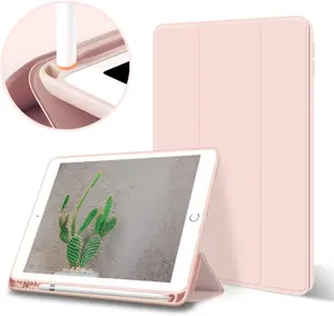 Case for iPad 9.7 inch 6th/5th Generation Case 2018/2017 with Pencil Holder, Thin Lightweight  Stand Cover, Auto Wake/Sleep, Model A1822/A1823/A1893/A1954,