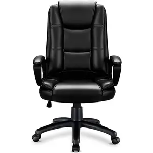 OFIKA Home Office Chair, 400LBS Big and Tall Heavy Duty Design, Ergonomic High Back Cushion Lumbar Back Support, Computer Desk, Adjustable Executive Leather Chair with Armrest
