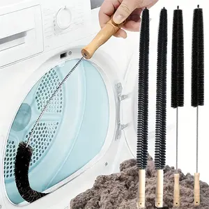 Washing Machine Vent Cleaner Brush, Long Flexible Design with Spiral Head, Removes Cotton Fiber Dust Laundry Detergent Residue, Ergonomic Handle