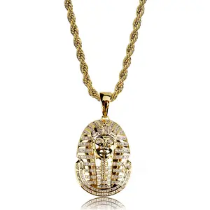 Vintage Egyptian Pharaoh Hip Hop Pendant for Men's Necklace