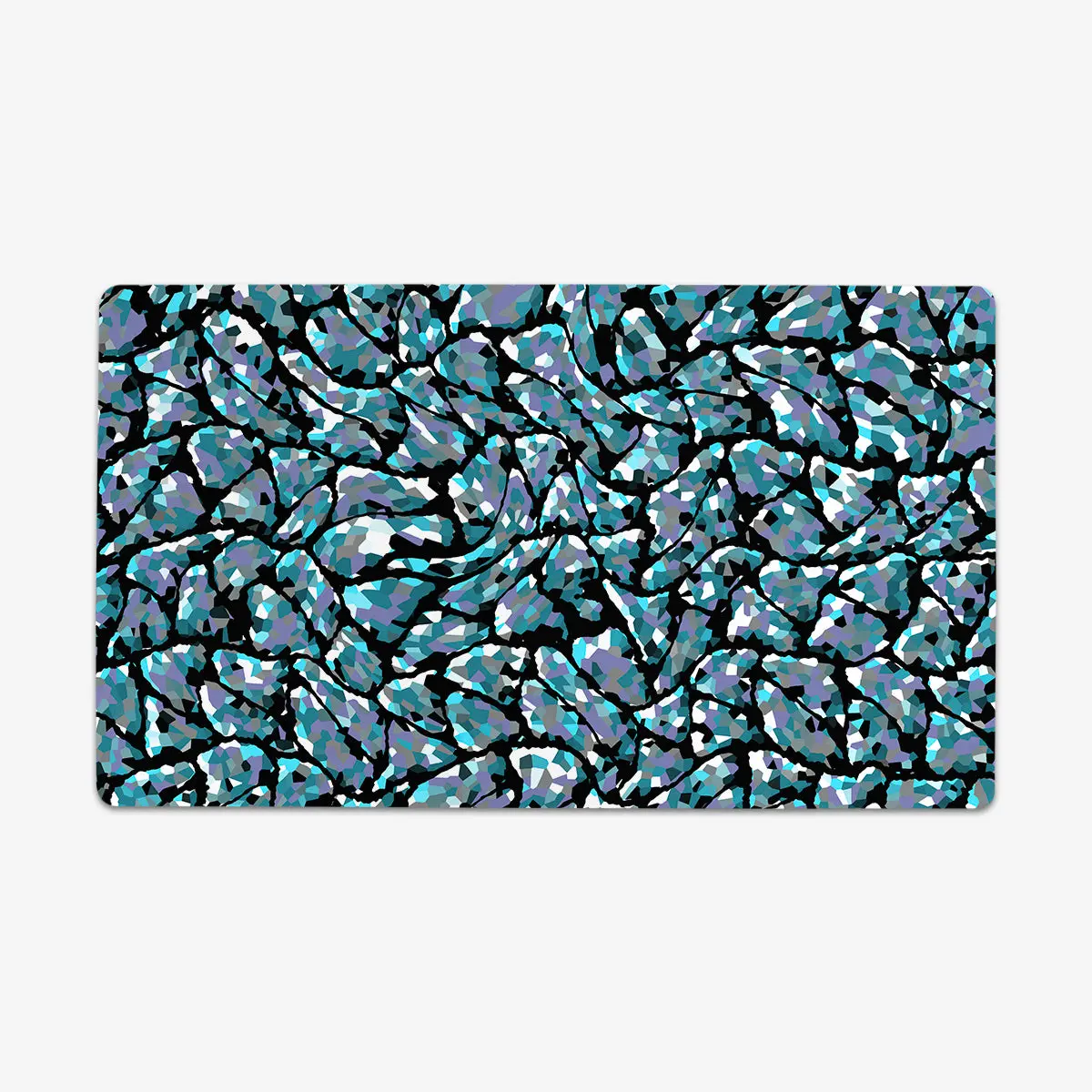 Geodesic Crystals Thin Desk Mat