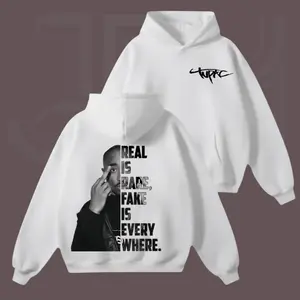 2Pac Rapper Hoodie – Classic Rapper Graphic Sweatshirt Featuring Tupac Shakur – Hip Hop Culture Fashion