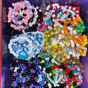 30 Custom Kandi Bracelets Perfect For Raves And Festivals - Customization available, randomized selection if not customized