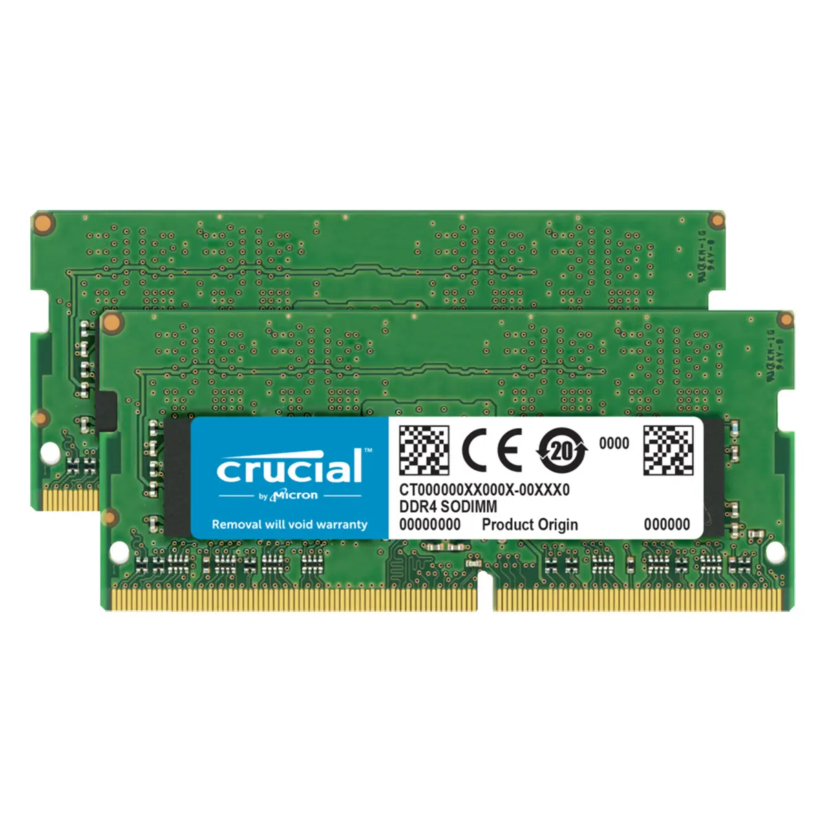 Crucial High-Speed DDR4 SODIMM Memory Module Kit - 64GB (2x32GB), 3200MHz, CL22, Memory Boost for Laptops/Desktops