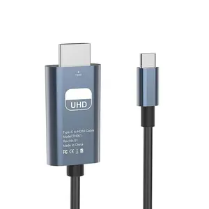 Type-C to HDMI Cable, Universal Audio and Video Accessories, Compatible with Home Theater, HD TV, Game Console, Streaming Devices, Durable High Resolution