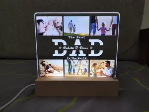 Personalized Photo Collage Dad Photo Gift Father's Day Gifts Customized Picture Frame Custom Fathers Day Photo Collage Dad Birthday Gift