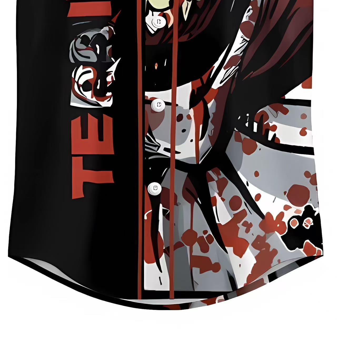 Horror Wild Baseball Shirt - Clown Movie Printed Baseball Shirt, Horror Movie Sports Shirt, 3D unisex baseball shirt, suitable for men to wear. Men's Gift Women's Gift Valentine's Day