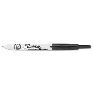 Sharpie 1735790 Retractable Ultra Fine Tip Permanent Marker- Black