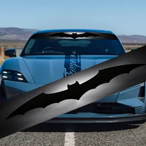A cool bat car windshield sticker, personalized design, self-adhesive car, SUV, plastic/metal surface, car sticker, for vehicle waterproofing