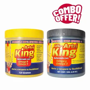 Artri King Extra Duo (Black & Yellow Edition) Strength Gel 125g | Muscle & Joint Relief Fast-Absorbing External Use Topical Gel for Muscle & Joint Relief Alivio Premium Muscle & Back Relief