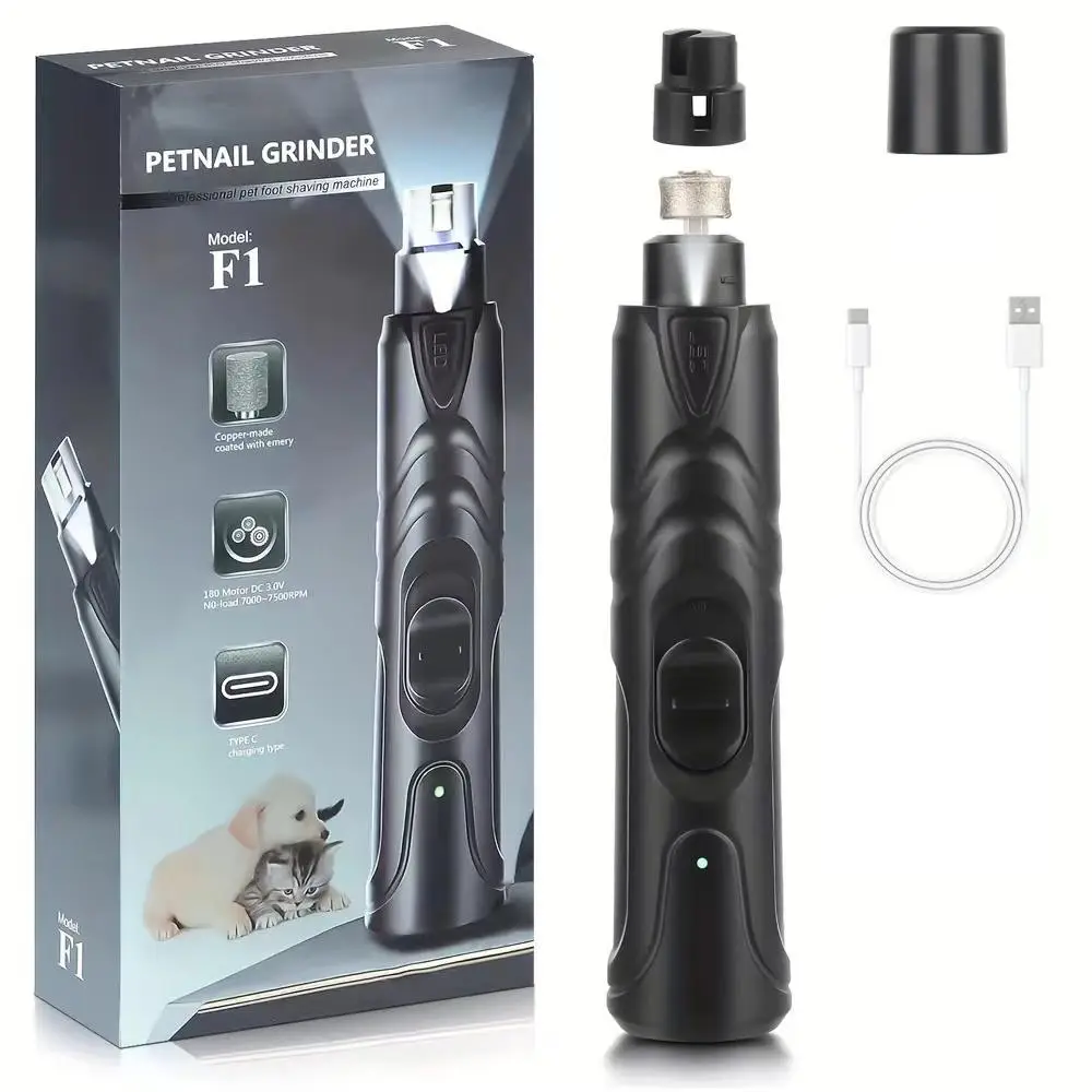 Electric Pet Nail File for Cats and Dogs, Pets Automatic Nail Trimming Tool, Paw Trimmer, Dog's Nails Grinding Machine, Cat's Nails Polishing Tool, Po