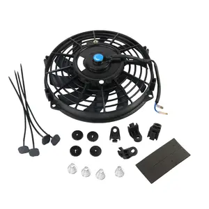 New Universal Slim Fan Push/Pull Electric Radiator Cooling Engine Kit 12V 80W 9 Inch