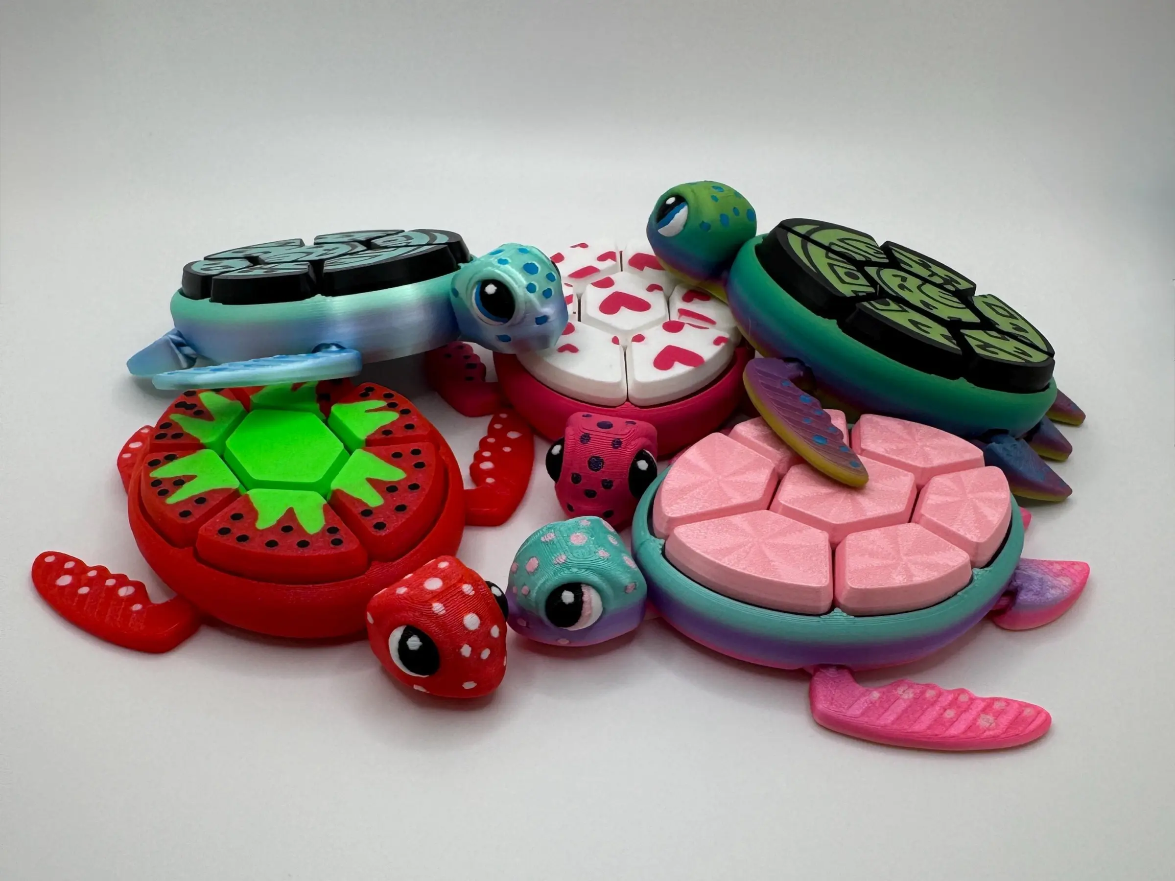 Sea Turtle Fidget Clicker – A 3D-Printed Sensory Toy Designed by Pawpular Prints!