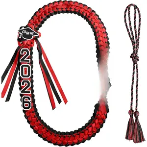 Graduation Ribbon Leis 2026 and Cords, Graduation Necklace Braided for Graduation Party,Graduation ,48Inch