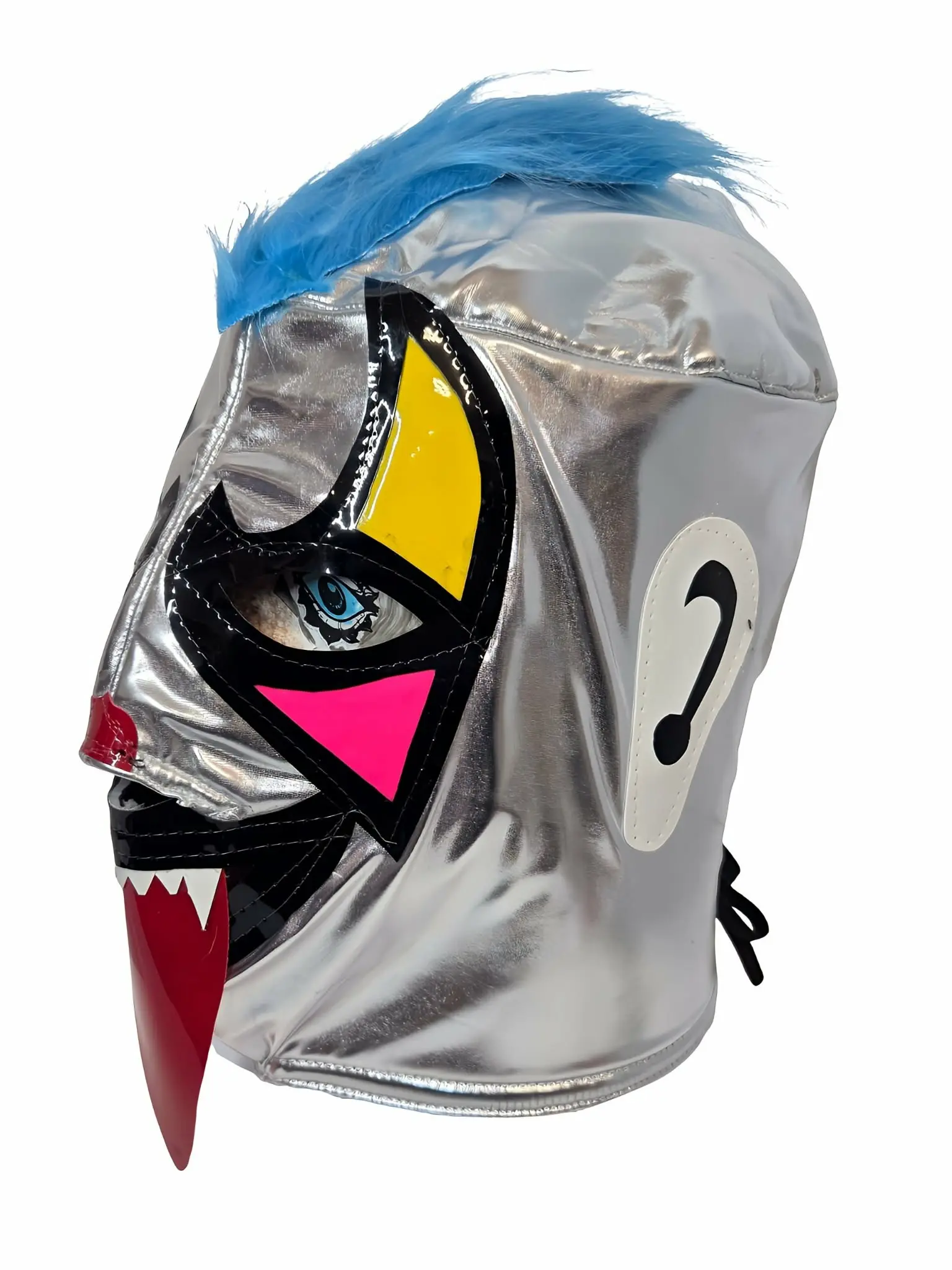 Wrestling And Wrestler Clothing Psycho Clown Luchador Mask - Adult-Size Vibrant Multicolor Nylon Sports & Outdoor Face Cover Accessory, Stylish Men's Accessory for Mexican Themed Events, Accessories