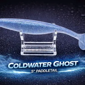 Reel Hostile 5” Paddle Tail – Coldwater Ghost (6 Pack)
