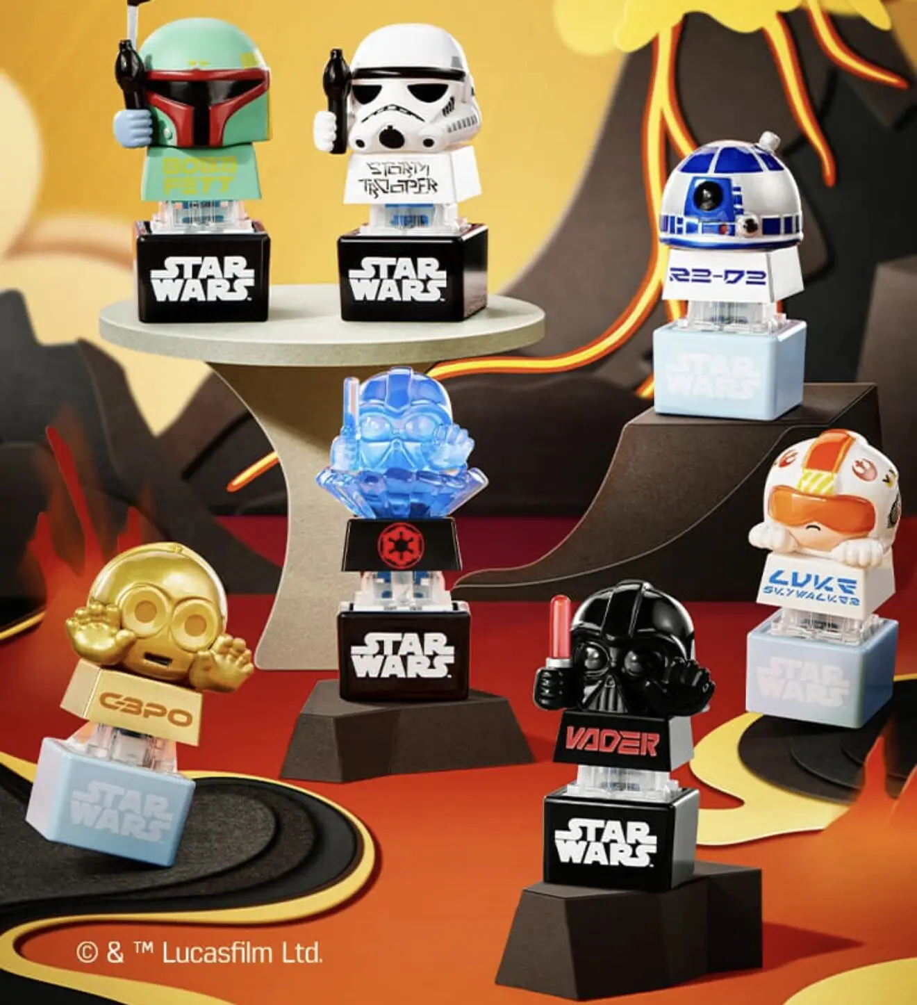 Disney Series Star Wars Series Keycap Blind Box - Trendy Toy Decoration, Cute Gift, Collectible Stormtroopers Figurine, Special Holiday Gift for e-Sports Lover for Girl/Boyfriend, Movie Merch for Fans DealsForYouDays
