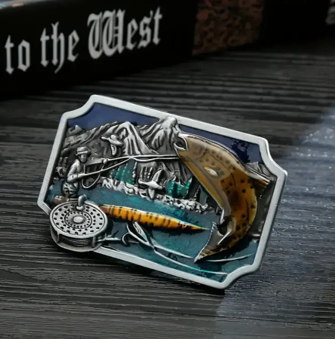 Bass Fishing belt buckle