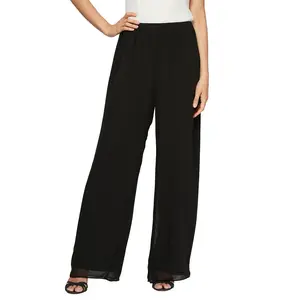 Alex Evenings Straight Leg Chiffon Pants 36025