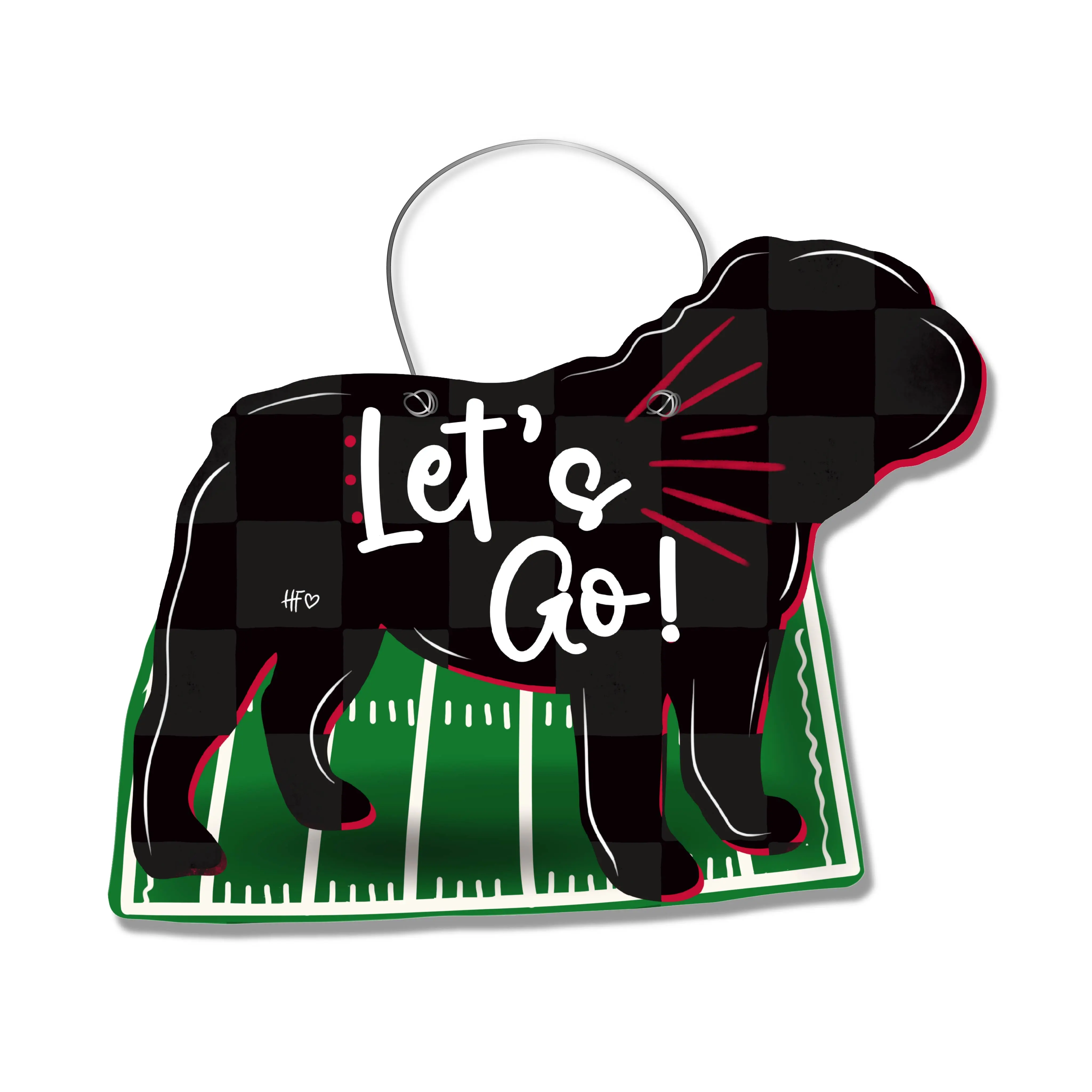 Let's Go Dogs Door Hanger