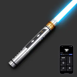 SUPERNEOX Neopixel Lightsaber with 12 RGB Colors 27 Sound Fonts Smooth Swing & Motion Control, Budget-Friendly Lightsabers with Premium Metal Handle and Replaceable Blade, Light Sabers for Adults, Kids