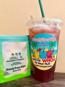 RASPBERRY STARBURST Loaded Tea or Loaded Water  Sugar Free Gluten Free