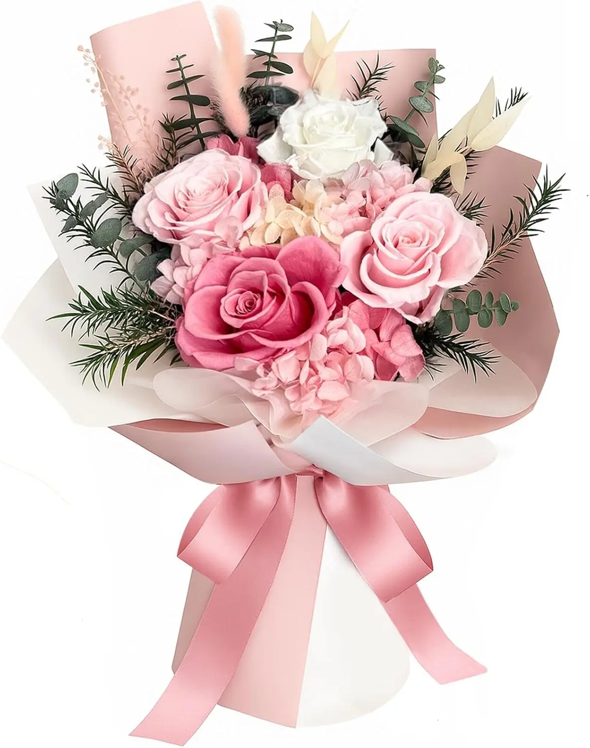 Forever  Bouquet, Real Preserved Roses in Box for Delivery,  for Valentine's Day, Anniversary, Graduation, Birthday  for Her or Him ()