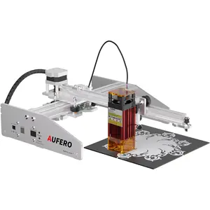 Aufero Laser Engraving Machine AL1 LU2-2 2W Diode Laser Cutter and Engraver for Wood, Acrylic, and Leather, Beginner-Friendly DIY Tool, Precise Laser Etching for Crafting, Customization Projects, Compact 7.1"x7.1" Engraving Area