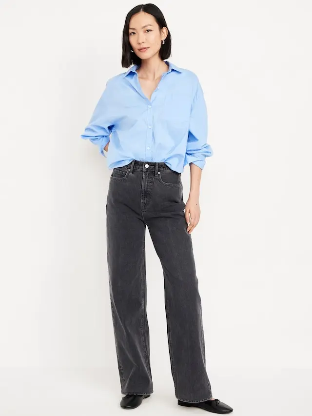 Old Navy Women's Extra High-Waisted Wide-Leg Jeans