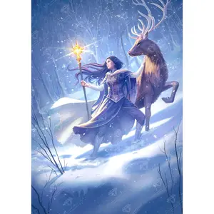 Trekking Through the Snow Diamond Painting Kit