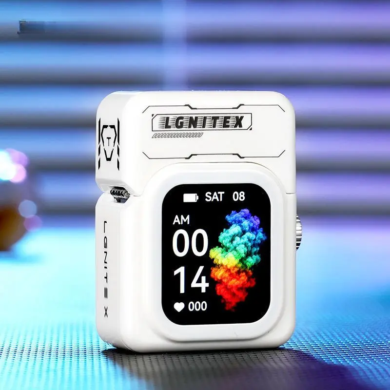 2026 New Model Multi-Functional Smart Touch Screen Arc Lighter, Bluetooth USB Rechargeable Windproof Electric Lighter, Premium High-End Men Accessories, Unique Lighter Shaped Birthday Party Gifts for Men Husband Dad