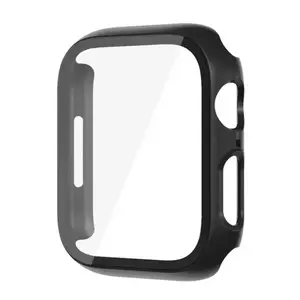 Entronix Case for Apple Watch Series 10/9/8/7/6/5/4/3/2/1/SE/Ultra - Clear Tempered Glass Smartwatch Cover, Wearable Accessories Protection Protective