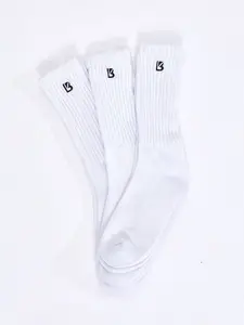 3 Pack Scrunch Socks - White