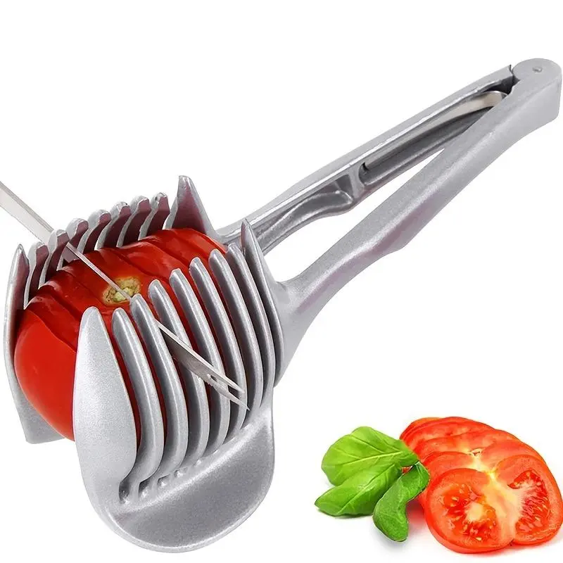 Tomato and Lemon Slicer, Fruit Vegetable Slicer, Vegetable Cutting Slicer, Precision Manual Vegetable Cutter, Kitchen Tool for Lemons, Limes, Potatoes, Onions, Easy-To-Use Food Chopper, Kitchen Fruit Utensil