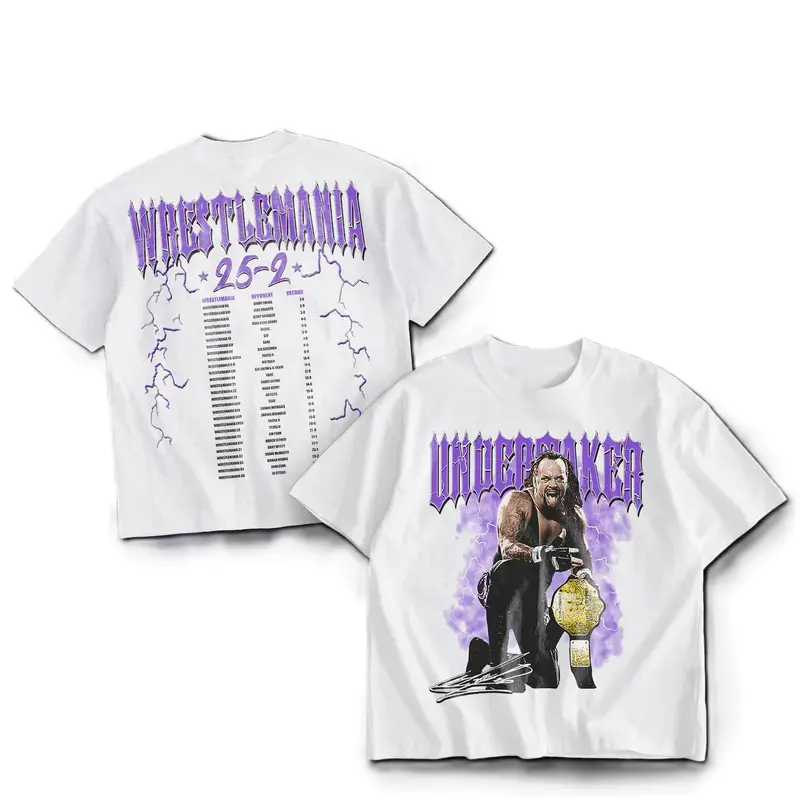 The Undertaker T-shirt, WWE Fight Night Shirt, Fan Apparel, Classic Pump Cover, Gift For Wrestling Fans, Menswear, Womenswear