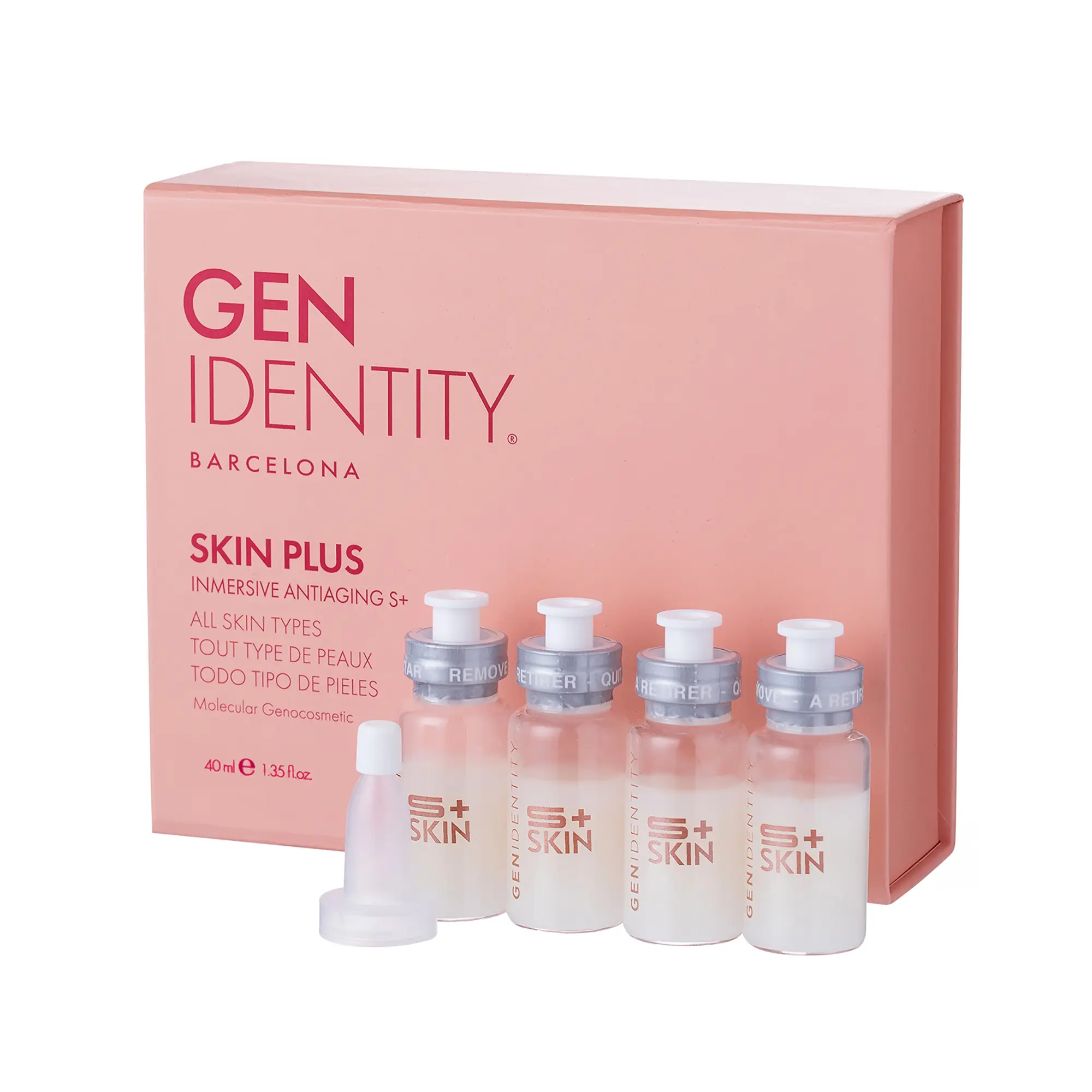Gen Identity Skin Immersive Antiaging Face Serum - Peptide Serum for Fine Lines and Reduces Wrinkles - Anti Aging Skincare for All Skin Types - 4 pc Repair Holiday Wellness Set
